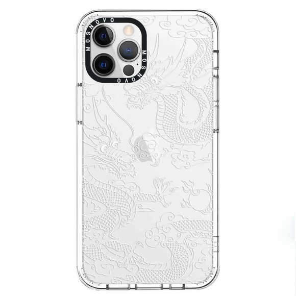✨ White Dragon iPhone 14 Pro Case - T580 🐉 - Picture 1 of 9